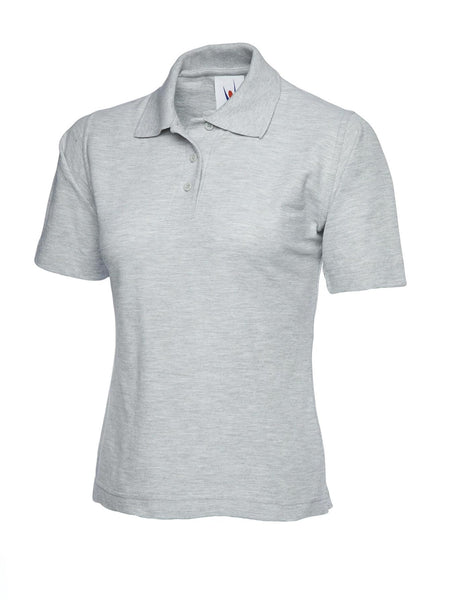 Uneek Clothing UC106 Women's Classic Short-Sleeved Poloshirt - Uniform, Casual or Office Wear | 50/50 Cotton Polyester | Plain Tee Top for Ladies, Side Vents
