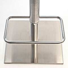 Peressini Rio Grey Faux Leather Gas Lift Bar Stool