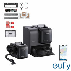 Eufy Omni E28 with Exclusive Accessory Kit Bundle, Robot Vacuum & Mop, All-In-One Station, & Portable Deep Cleaner