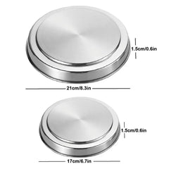 4pcs Hob Cover Set Stove Plate Cooker Top Burner Protector Silver Kit Home Kitchen Tools & Accessories Restaurants CANTEENS Worktop Savers