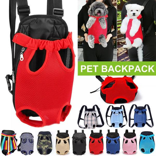 ATEK Breathable Mesh Pet Carrier Backpack With Adjustable Straps, Zipper Closure, And Built-in Leash For Dogs And Cats Christmas Gift