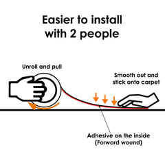 10m/Roll Self Adhesive Clear Carpet Protector Film - Durable Strong PE Carpet Protector Film Cover, Fully Waterproof Dustproof Stair Protector For Carpet, Floor, Wall, Furniture