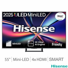 Hisense 55E8QTUK 55 Inch Mini LED HD Smart TV