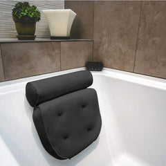 3D Mesh Bathtub Pillow with Neck and Back Support - Quick-Dry Vinyl Bath Mat, 6 Suction Cups and Hooks, Machine Washable Spa Accessory, Suitable for Bathtub, Hot Tub - Bathing Aid, Hot Spring Bath, Shower Decor, Bath Pillow, Bathtub Bathroom