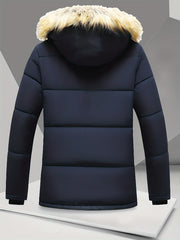 Winter Full Body Fleece Thickened Warm Coat Lamb Windproof Sleeve Jacket Men'S Multi-Pocket Jacket Men'S Outerwear