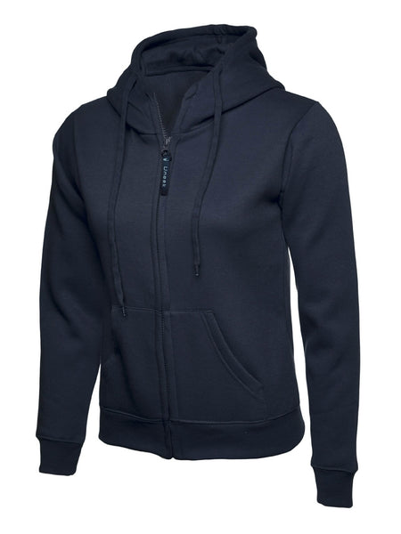 Uneek Clothing UC505 Ladies Classic Full Zip Hooded Sweatshirt - Double Fabric Hood | Brushed Lining, Casual Top for Women | Suitable for Everyday or Work Wear
