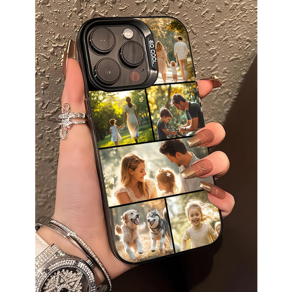 Phone Case - Personalized DIY Christmas Memorial Matte Black Phone Cover, Designed for Iphone 16 Pro Max/15 Pro/14 Plus/13/12/11/7/8 Plus/X/Xr/Xs Max, And Also Compatible with for Samsung S25 S25 Ultra. Stylish, Vibrant, And Adorable Design