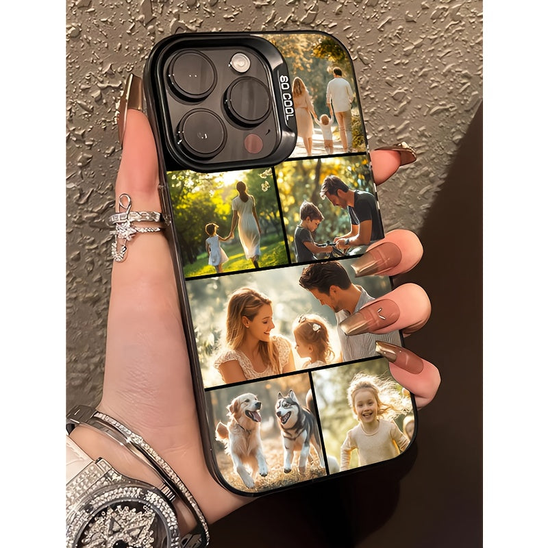 Phone Case - Personalized DIY Christmas Memorial Matte Black Phone Cover, Designed for Iphone 16 Pro Max/15 Pro/14 Plus/13/12/11/7/8 Plus/X/Xr/Xs Max, And Also Compatible with for Samsung S25 S25 Ultra. Stylish, Vibrant, And Adorable Design