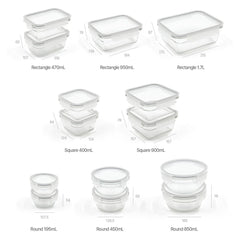 Glasslock Food Storage Set, 28 Piece