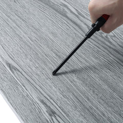 7/21/36pcs Grey Wood Effect Wall Panels Self-adhesive Floor Planks, 1/3/5m² PVC Flooring Vinyl Floorboard Floor Tiles for Living Room, Bedroom, Kitchen
