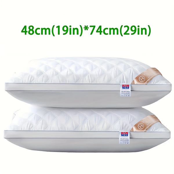 1pc/2pcs/4pcs Hotel-Style Quality Luxury Pillows for Sleeping (800G) Simple, Stylish, Elastic And Elegant, Suitable for Bedroom, Home, Living Room, Home Christmas Decor