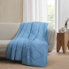 Below Zero Dark Blue Cooling Throw, 152 X 177 Cm