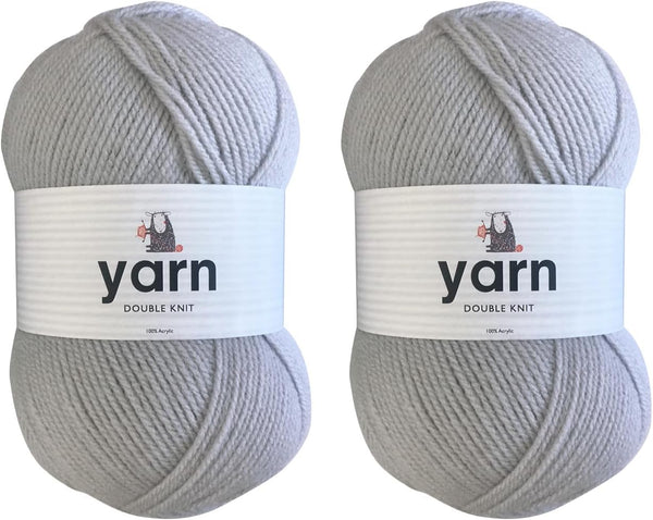 Korbond DK Beige Yarn - 100G Acrylic Wool - Lightweight, Hypoallergenic & Durable Double Knit Crochet Yarn Knitting Wool (290M Total)