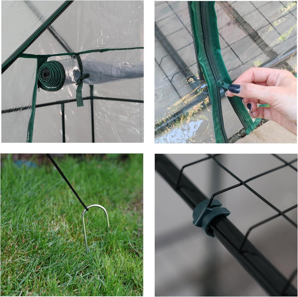 Greenhouse Indoor/Outdoor Use PVC Material Perfect to Storge Flower Pots, Plants