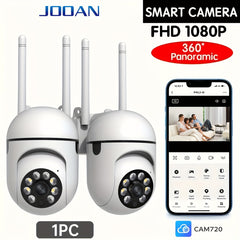 1pc Camera with Full Color Night Vision Wireless WIFI 1080P Full HD Indoor/Outdoor Camera 2-Way Audio Wireless WIFI Security Camera