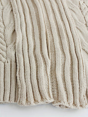 Targeted Development Direction Sweater Thick Twist Big Lapel Long Open Front Cardigan Pullover for Spring Autumn Winter