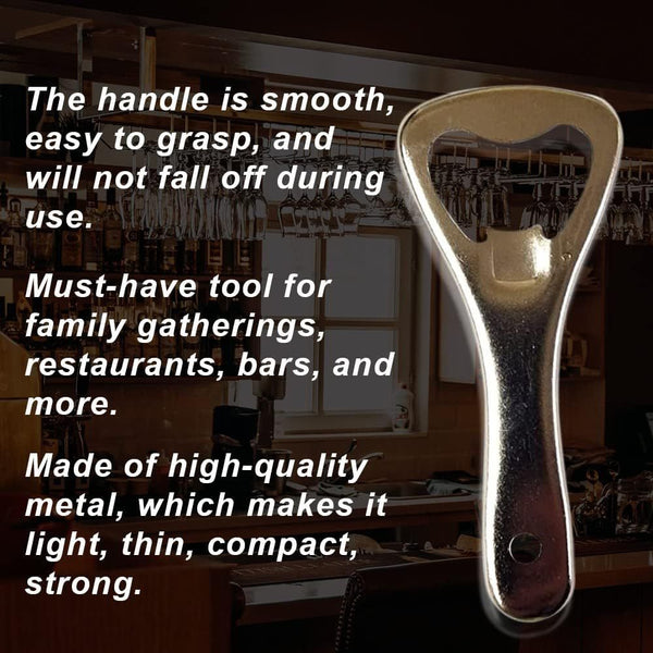 6pcs Bottle Openers Pack Crown Bottle Opener Beer Bottle Opener for Home Pub Outdoor Bartender Bottle Openers, Men DIY Gifts