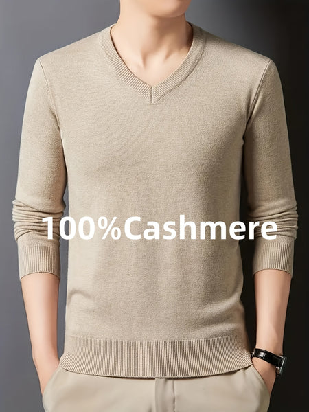 100% Cashmere Men'S Sweater Perfect for Casual Comfort Business Layering The Fabric Is Soft Exceptionally Warm