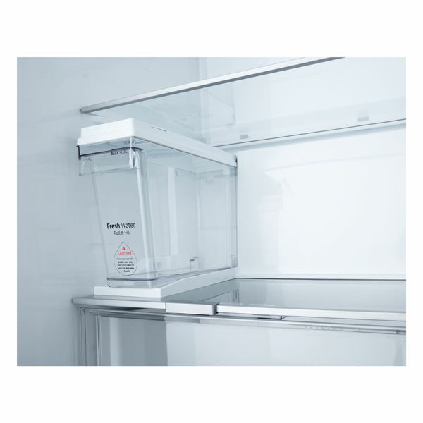 LG GSXE81PYBD Side by Side Fridge Freezer with Instaview, D Rated in Silver