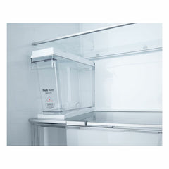 LG GSXE81PYBD Side by Side Fridge Freezer with Instaview, D Rated in Silver