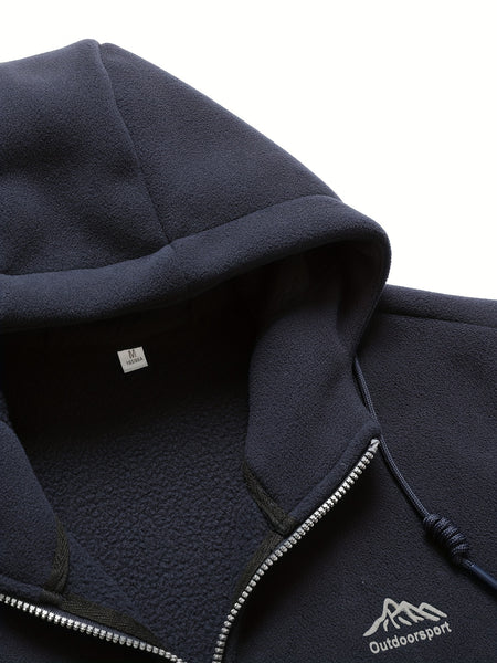 Autumn/Winter Hooded Cardigan Sweatshirt for Men and Women, Thickened Polar Sweatshirt Jacket