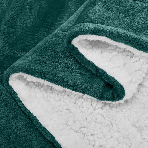 1pc Luxurious Double-Sided Sherpa Throw Blanket – Soft, Warm & Cozy Contemporary Blanket, Machine Washable, Perfect for Couch, Bed, Office & Travel, Ideal Gift