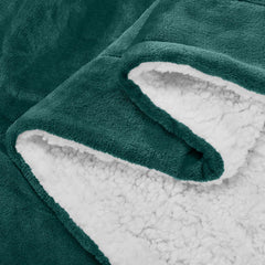 1pc Luxurious Double-Sided Sherpa Throw Blanket – Soft, Warm & Cozy Contemporary Blanket, Machine Washable, Perfect for Couch, Bed, Office & Travel, Ideal Gift