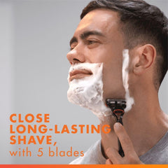 Gillette Fusion5 Razor for Men, 1 Gillette Razor, 10 Blade Refills