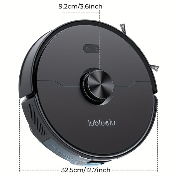 3-in-1 Robot Vacuum and Mop | 6000Pa Strong Suction, 3.0L Dust Bag, 70-Day Self-Emptying, 360° PSD Obstacle Avoidance, Multi-Floor Mapping, WiFi/Alexa/APP Control, L15MAX, Lubluelu Brand