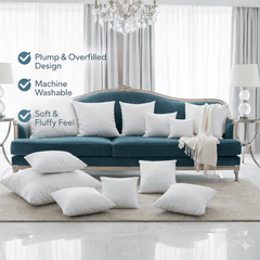 Square Cushion Pads Deep Fill Inner Insert Hollowfiber Filled Cushions