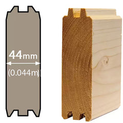 Shire Rydal 44Mm Log Cabin 14 X 10Ft (4.2 X 3M)