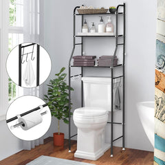 3 Tier Over Toilet Storage Rack Bathroom Laundry Washing Machine Shelf Organizer