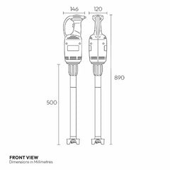 Contender MXH030 500Mm Commercial Hand Stick Blender
