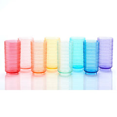 Pandex Acrylic Beaded Stacking Tumblers, 650Ml, 8 Pack