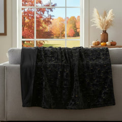 Ashford Home Embroidered Halloween Throw in 3 Designs, 152 X 178 Cm