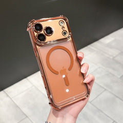 Phone Case - Premium Minimalist Protective Cover for Iphone 17 Pro Max & 17 Pro in Starry Orange, Featuring a Transparent Magnetic Design And Full Drop Protection with Four Corners
