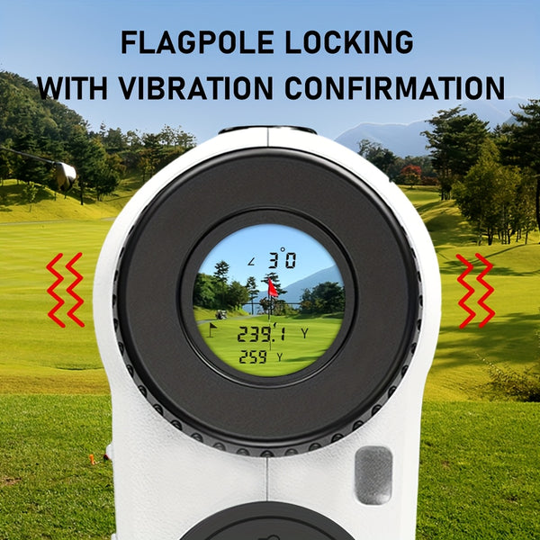 REVASRI Golf Rangefinder with Slope And Pin Lock Vibration, External Slope Switch for Golf Tournament Legal, Rangefinders with Rechargeable Battery 914.4meter Laser Range Finder
