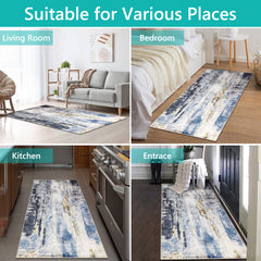 1pc Area Rug Modern Abstract Living Room Boho Art Bedroom Dining Room Nursery Lounge Home Office Grey/ , Home Practical Carpet Round and Rectangular