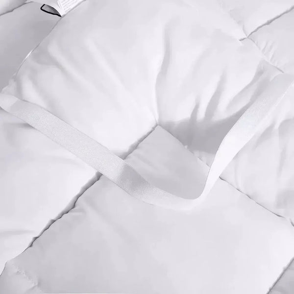 1pc Hotel Quality 10cm Mattress Topper Extra DeepThick Bounce Back Deep Fitted Bed Mattress Pad Quilted Box Stitched with Corner Elasticated Straps Breathable 4 Inches Luxury Mattresses Toppers for Ultimate Comfort, Deep Pocket Elasticated Straps Mattress