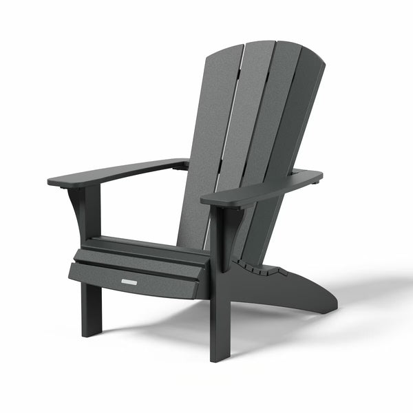 Leisure Line Adirondack Faux Wood Garden Chair in Grey