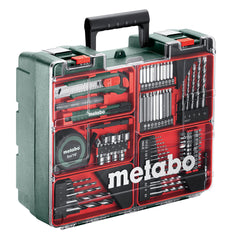 Metabo 18V Cordless Hammer Drill with Two 2.0Ah Batteries and Accessory Kit
