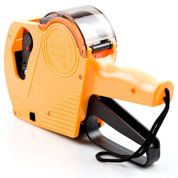 Price Tag Tagging Gun with 11k Labels Roll & Ink Machine Kit MX5500-EOS - with English Number £ $ € Currency Symbols - Retail Shop Labeller - Durable ABS Material