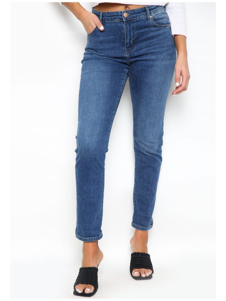 MYT Womens Jeans Ladies High Waist Cotton Mom Relaxed Fit Stretch Denim Pants Waist Size UK 10-22