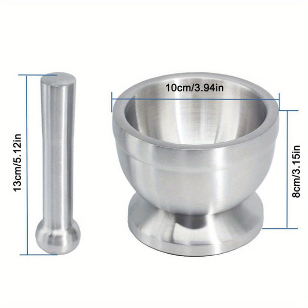 Garlic Cooking Tools, Garlic Press, Garlic Tamper, Small Stainless Steel Garlic Tamper