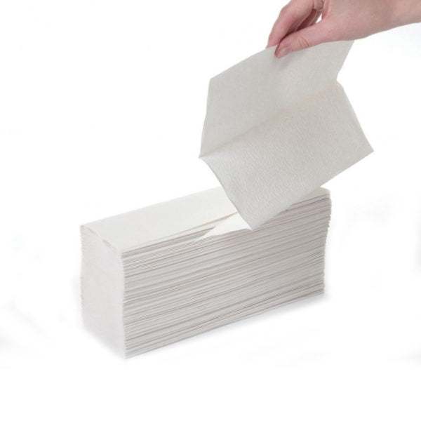 Bulky Soft Premium Z-Fold 2Ply White Hand Towels | 5 x 150's Per Sleeve | 750 Towels
