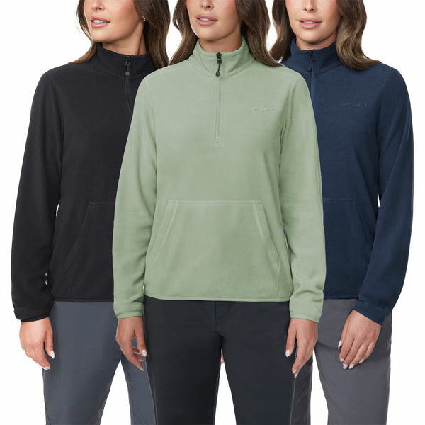Merrell Ladies 1/4 Zip Fleece in Navy