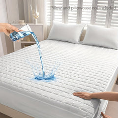1 Waterproof Mattress Protector - Reusable Underpads, Solid Quilted Geometric Stitching Design, Thickened Durable Fabric, Suitable for Dorms, Camping, RVs And Hotels - Machine Washable, Mattress Waterproof, Camping Essentials, Modern Bed Cover