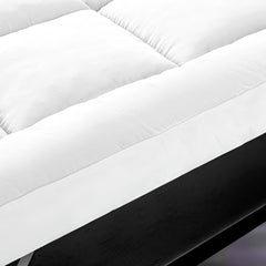 Hotel Quality 10cm Extra Thick Mattress Topper with Deep Fitted Elastic Corners – Luxury Mattress Topper for All Seasons and All Sizes Available: Single, Double, Small Double, King, and Super King