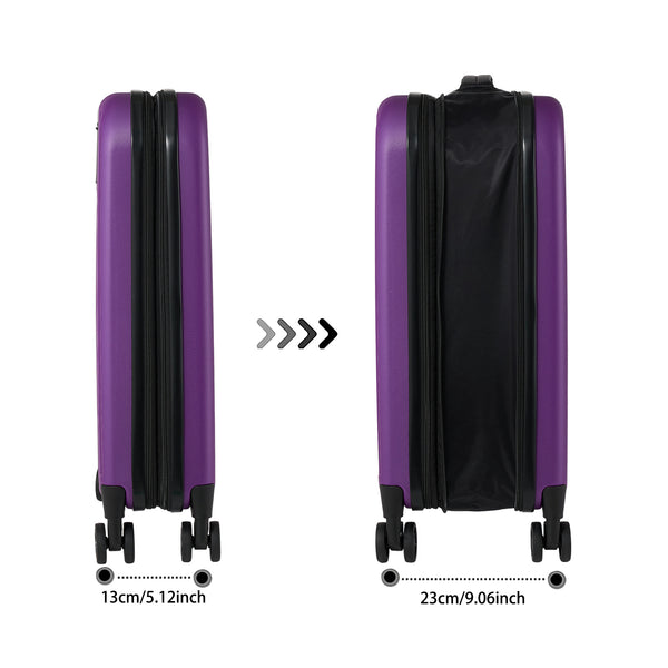 Foldable 20 Inch Trolley Luggage, Compact Carry-On Travel Suitcase, Durable Collapsible Luggage with Adjustable Handle, Ideal for Holiday Vacations, Train Journeys and Easy Storage At Home, 1pc