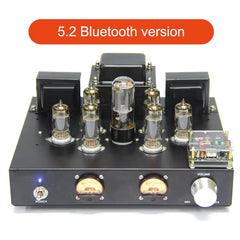 Audiophile 6P1 Tube Power Amplifier Class a Single-Ended Parallel High-Power HIFI Power Amplifier Retro Tube VU Meter Amplifier